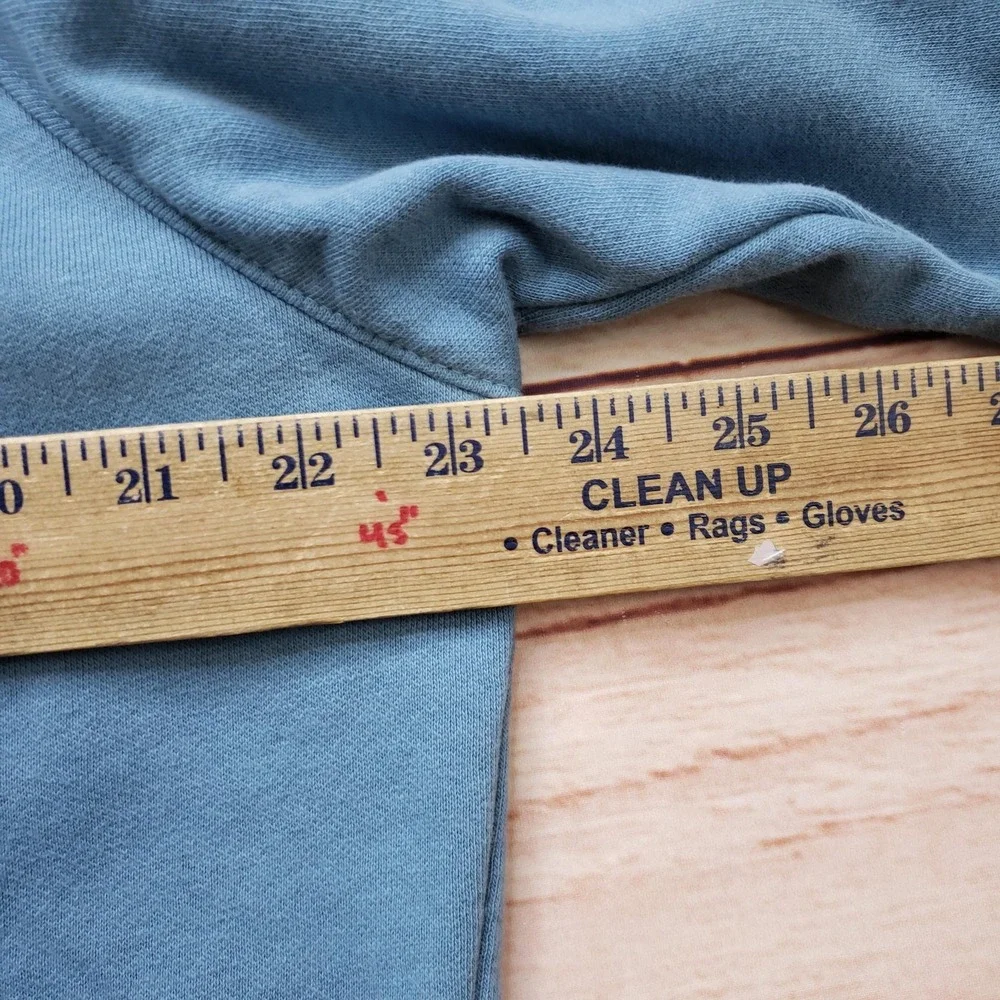 The North Face Hoodie Mens XL Blue Pullover Fleece Hooded Pockets Drawstring‎